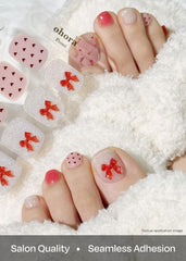 ohora Semi Cured Gel Pedi Strips long-lasting finish image emphasizes durable wear for pedicures