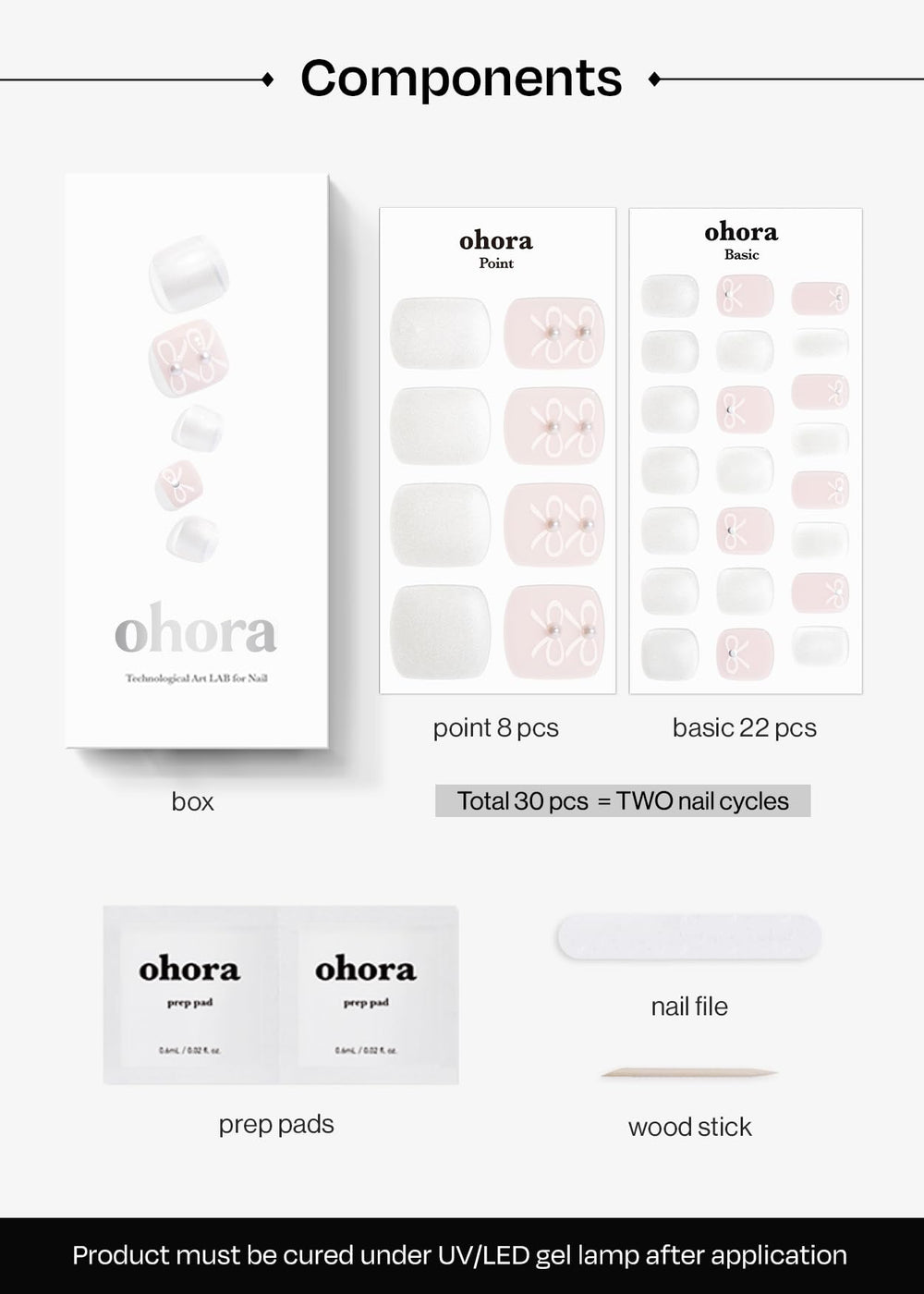 ohora Long-lasting gel strips up to two weeks with proper curing