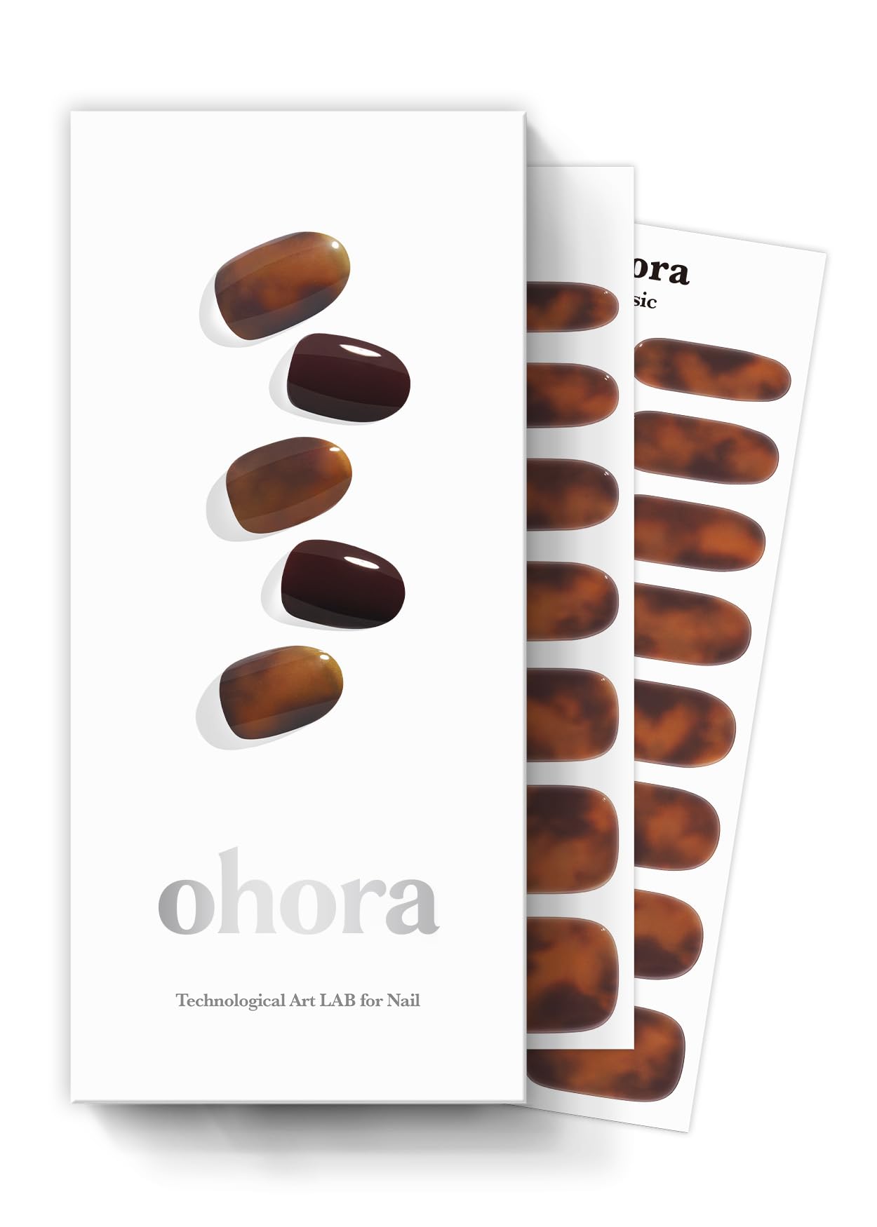 ohora Pumpkin Swirl nail wraps in box showcase for quick color upgrade.
