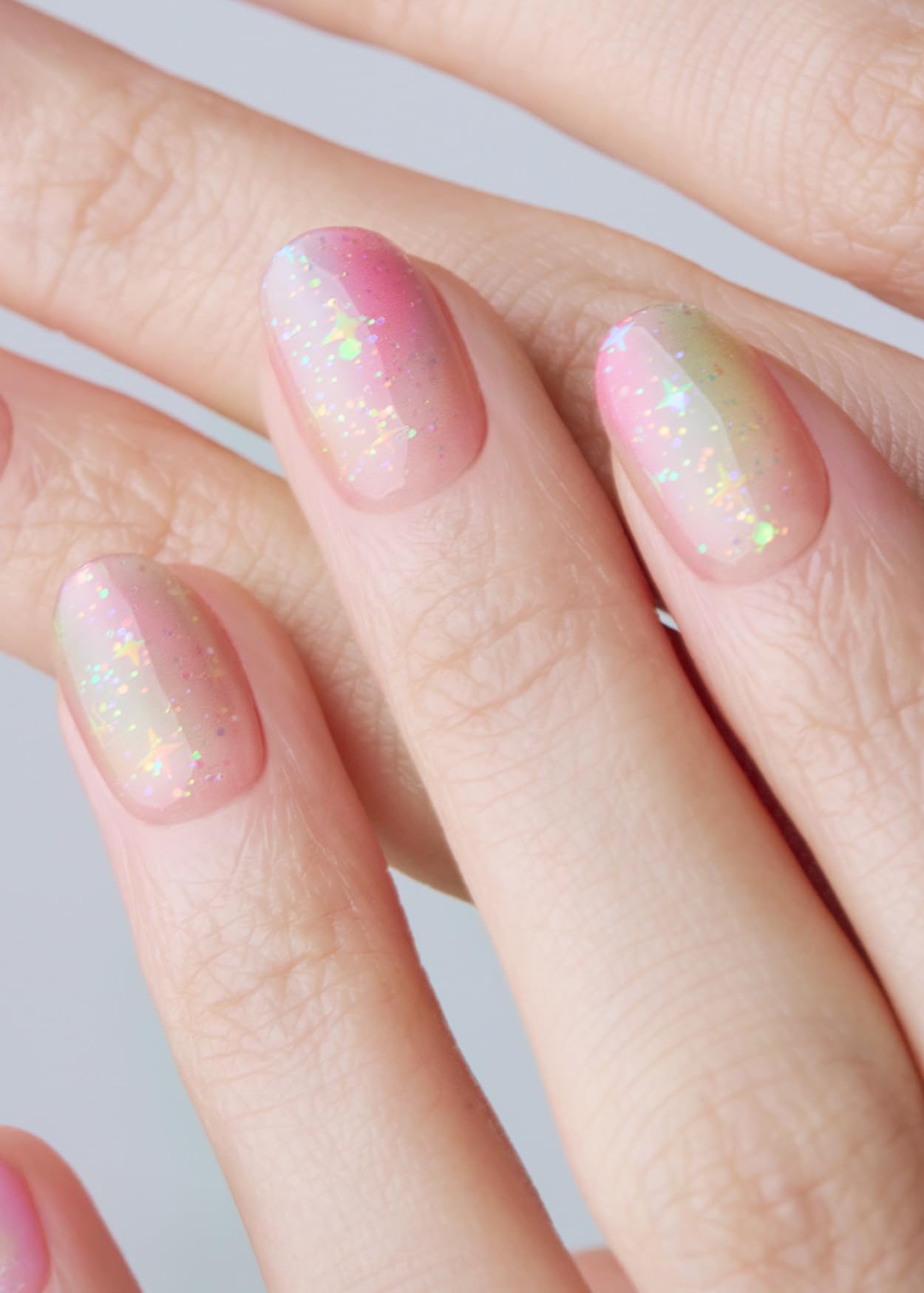 ohora Rainbow Bomb accents and solids offer bold ombre styling.