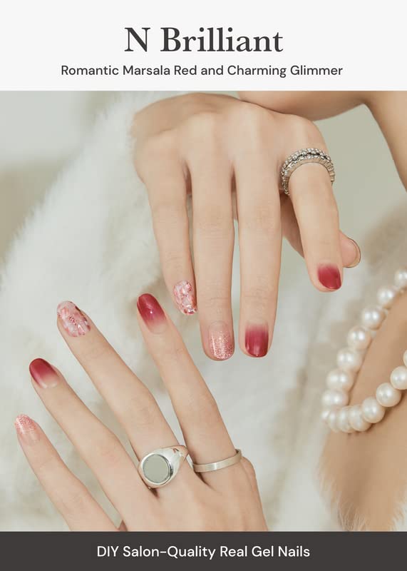 ohora N Brilliant application closeup demonstrates easy at-home manicure