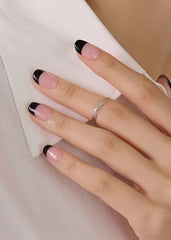 ohora semi-cured gel nail strips close-up application steps for easy home manicure