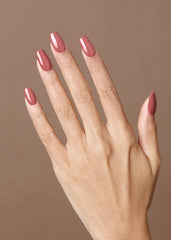 ohora N Cream Rose applying wraps for easy at-home manicure