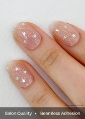 ohora Semi Cured Gel Nail Strips N Milky Star tools included highlight prep pads, file, and stick.