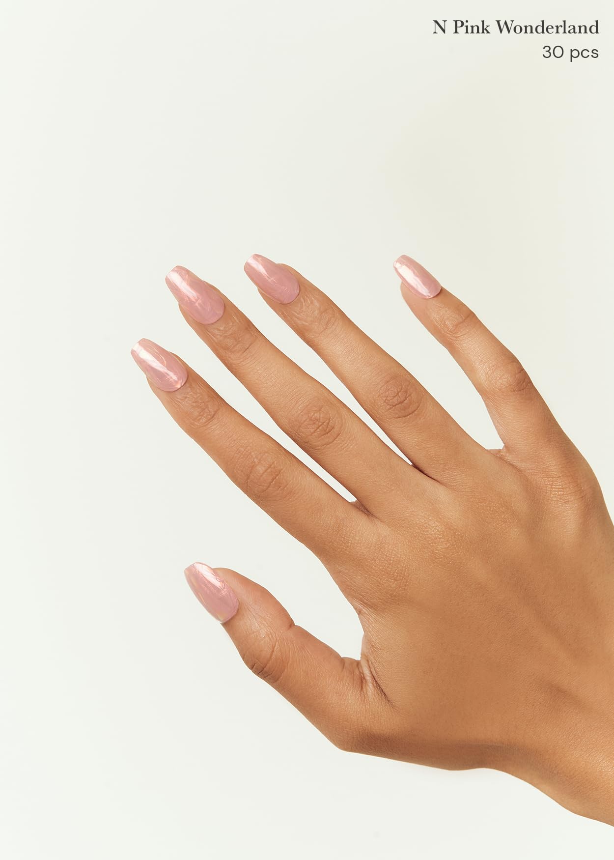 ohora Semi Cured Gel Nail Strips application step demonstrates simple, mess-free home manicure.