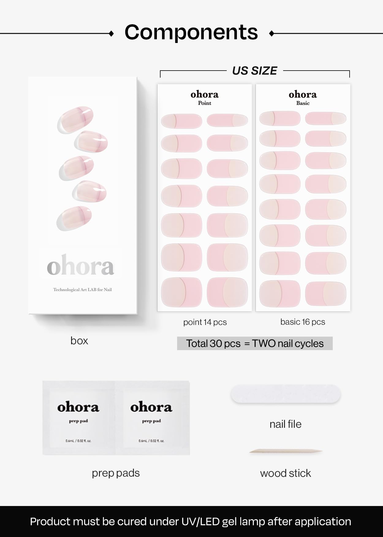 Ohora N Romantic French pink on-nails close-up highlights vegan, cruelty-free options.