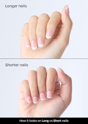 Ohora gel nail strips curing under UV lamp for durable shine