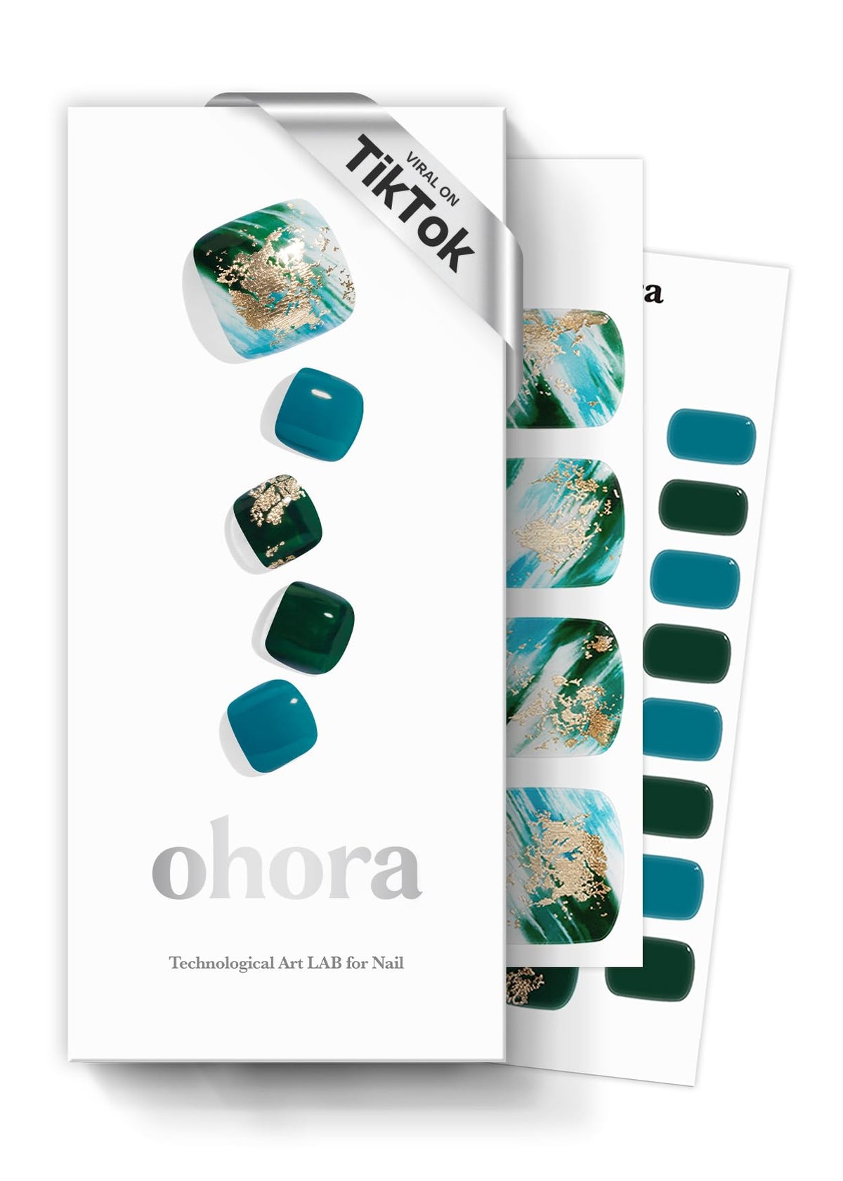 ohora semi-cured gel pedi strips collection shows versatile nail art options for quick at-home looks