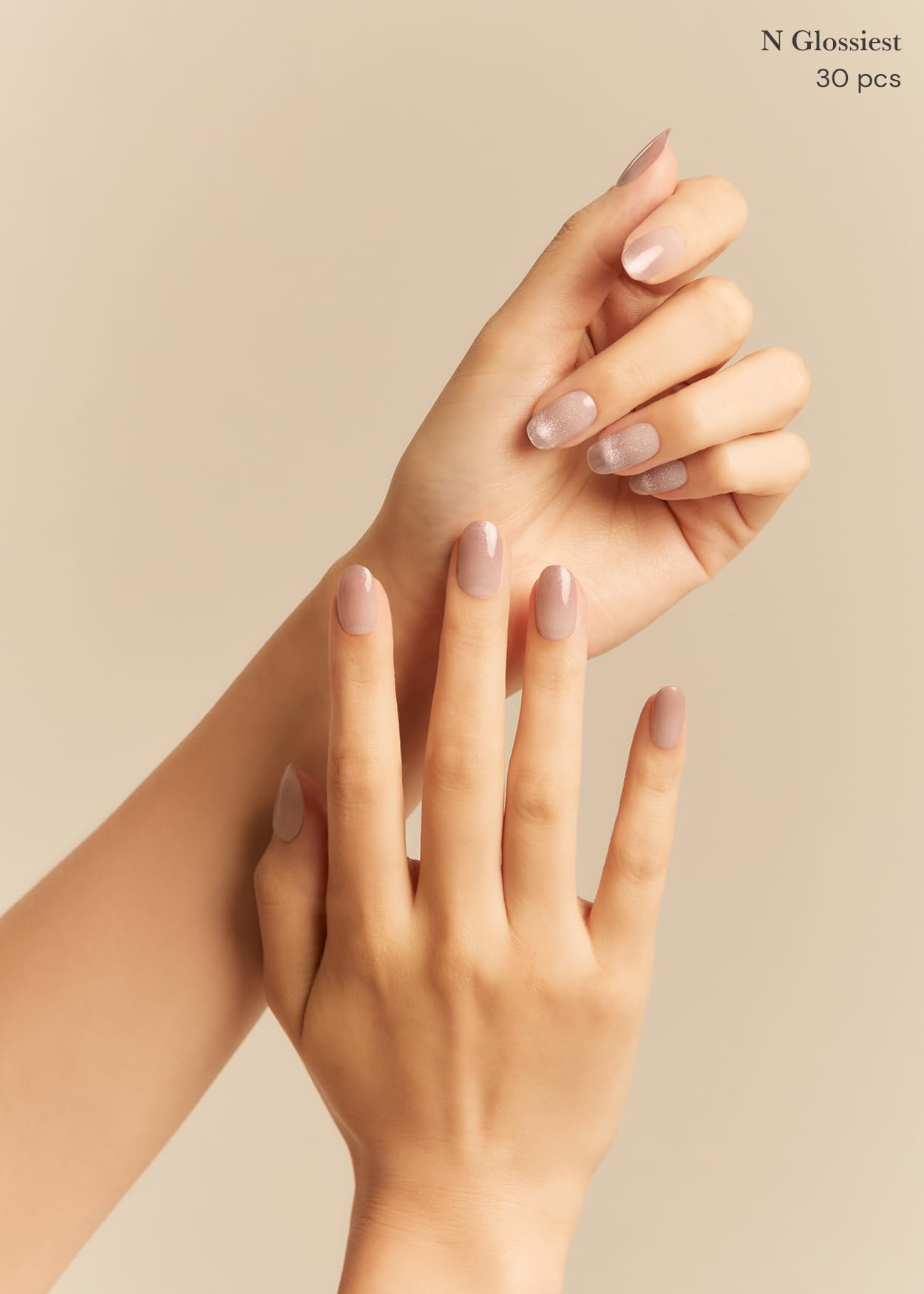 ohora Semi Cured Gel Nail Strips glossy finish remains smooth for daily wear