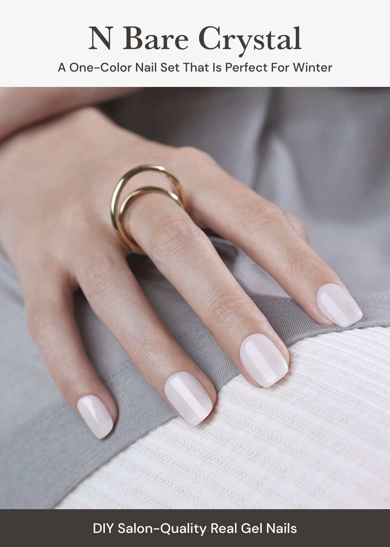 ohora Nail Strips application close-up showing easy alignment for flawless finish