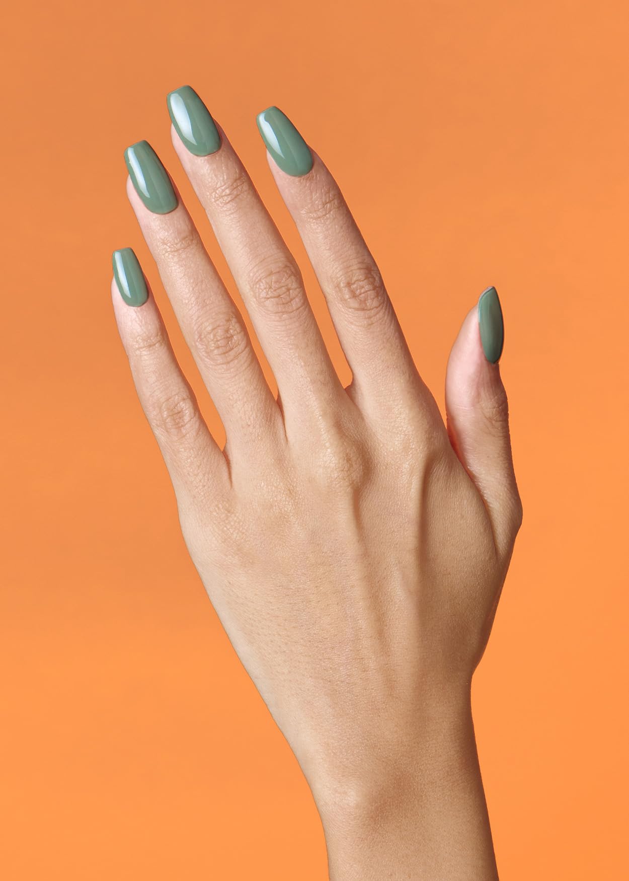 ohora semi-cured nail strips cream leaf closeup shows flexible fit