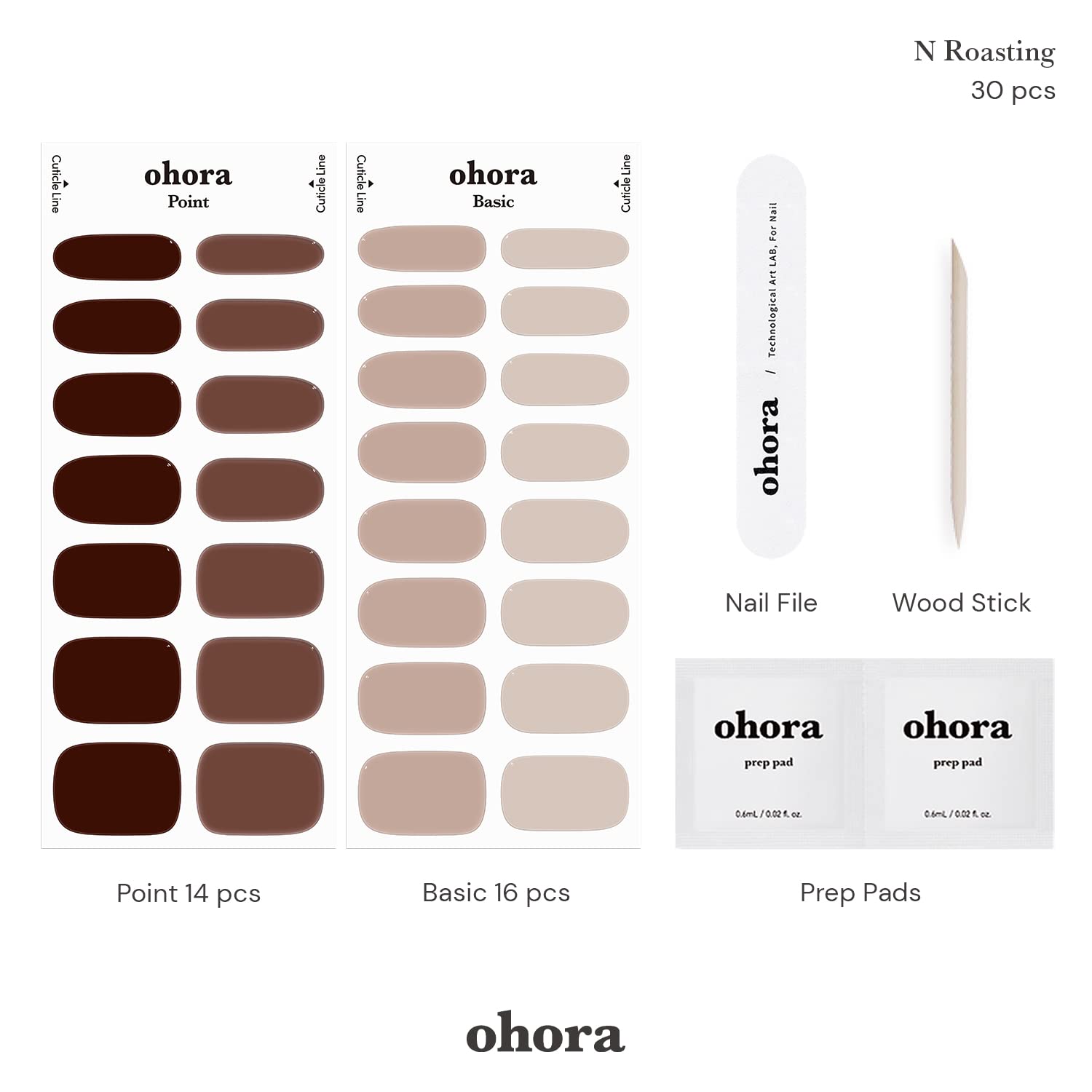 ohora N Roasting prep pads included for clean, ready-to-wear results.