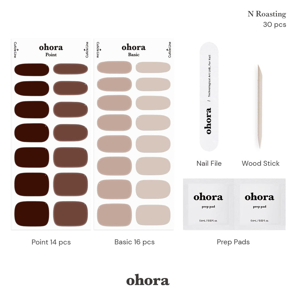 ohora N Roasting prep pads included for clean, ready-to-wear results.