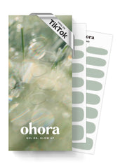 ohora semi cured nail strips ndewy mint box of wraps showing vibrant mint tones for quick DIY nails