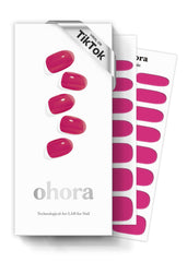 Ohora semi-cured-nail-strips package includes 30 wraps and tools for at-home manicure.