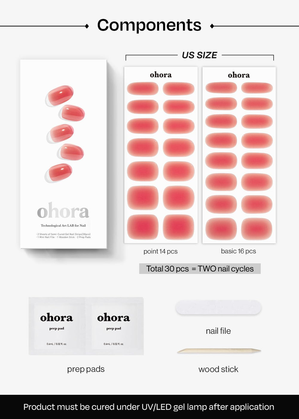 ohora Peach Jelly nail file helps precise shaping