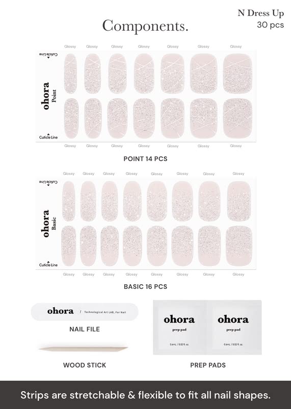 ohora N Dress Up prep pads file included in kit