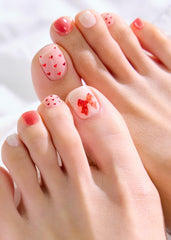 ohora Semi Cured Gel Pedi Strips application step image highlights easy, mess-free nail prep