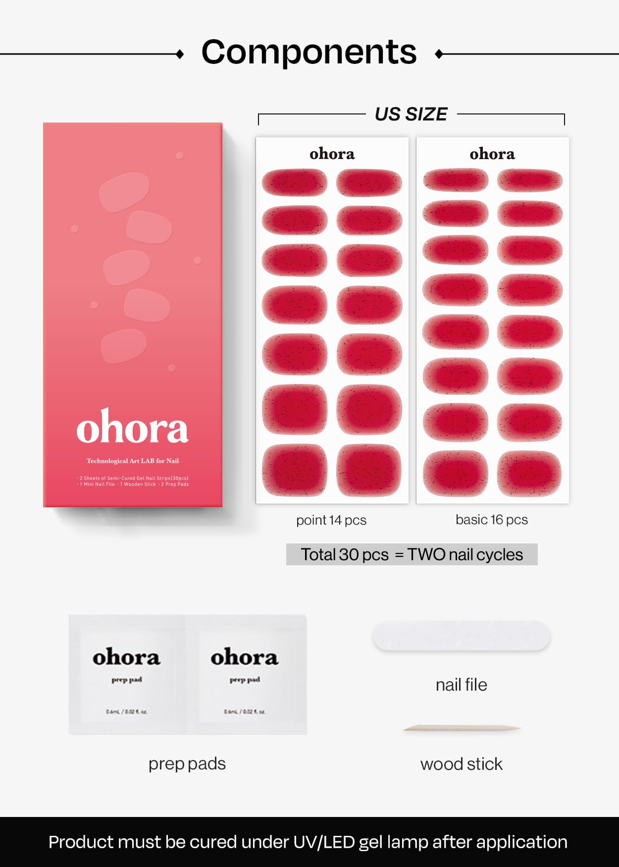 ohora vegan-cruelty-free-nail-wraps-jelly-berry emphasize animal-friendly formula.