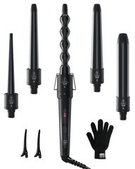 Ohuhu curling wand set barrels collection enables versatile styling.