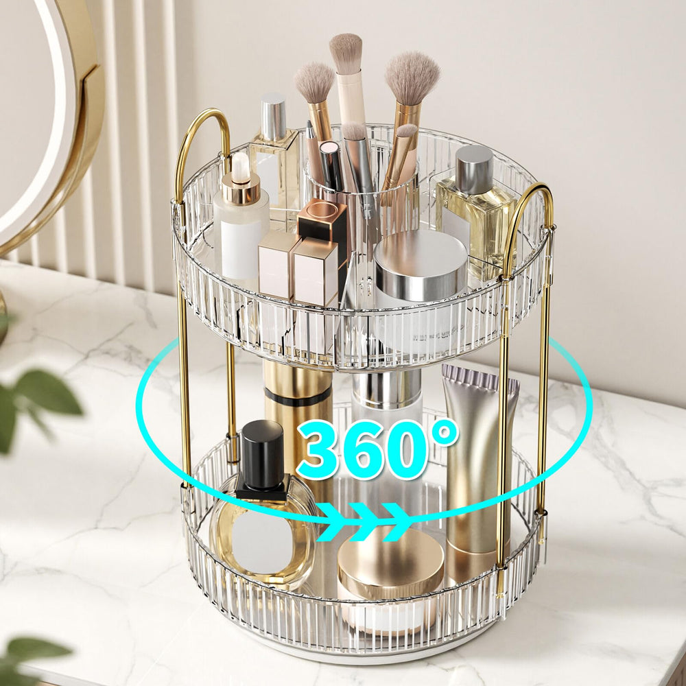 Oifecsie bathroom countertop organizer fits compact spaces and keeps essentials organized.