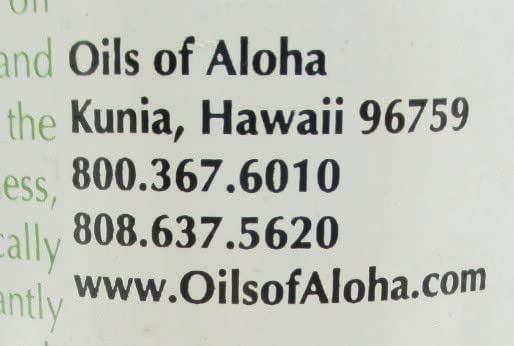 Oils of Aloha Kukui Oil Hawaii-made label highlighting island craftsmanship