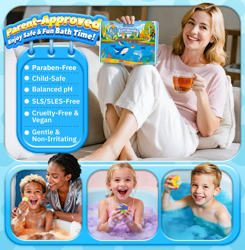 OinkSplash cotton-candy scented bath bomb with color rush for cheerful baths.