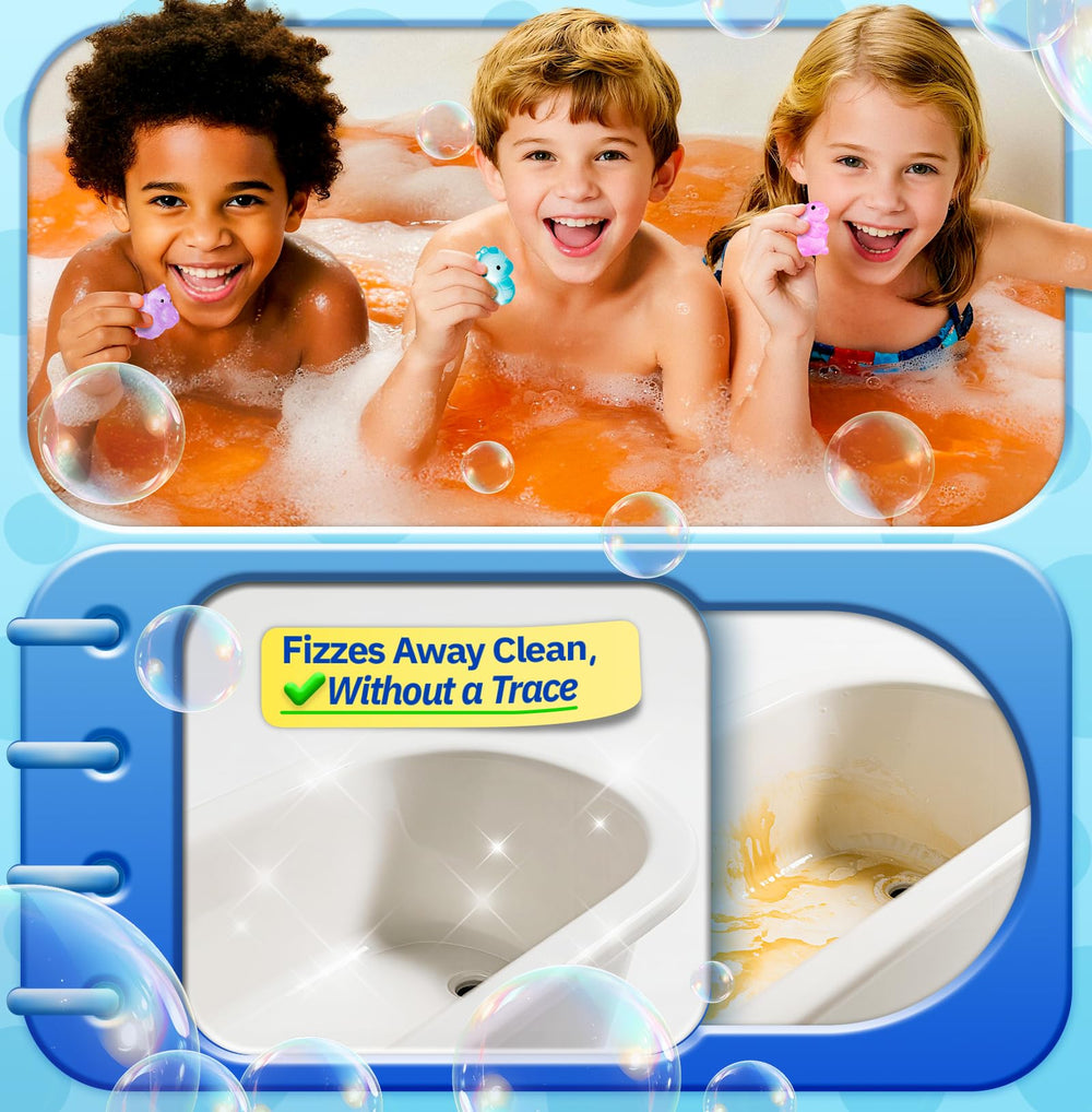 OinkSplash papaya scented bath bomb offers tropical notes and soothing bubbles.