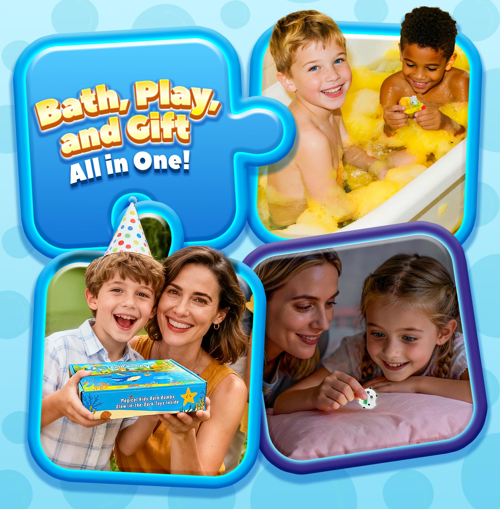 OinkSplash peach scented bath bomb provides refreshing scent and playful color.