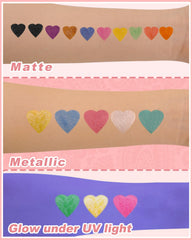 Oiomniv glitter neon colors ready for festive, standout body art.