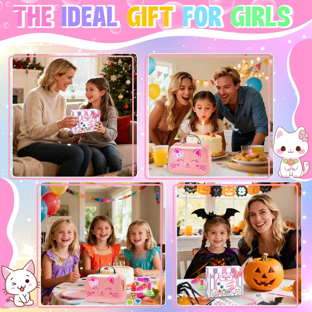 Oisacirg Kids Nail Polish Set fake nail pieces for quick practice and design mockups.