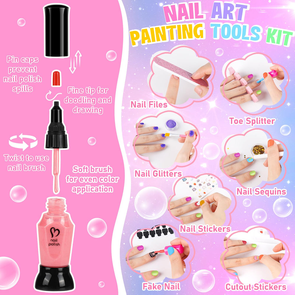 Oisacirg Kids Nail Polish Set nail polish pens for fine detail art and doodles.