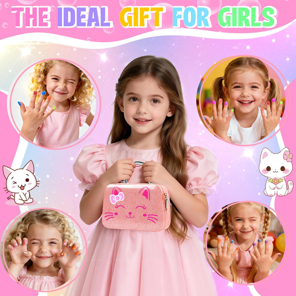 Oisacirg Kids Nail Polish Set travel-friendly kit ready for playdates and parties.