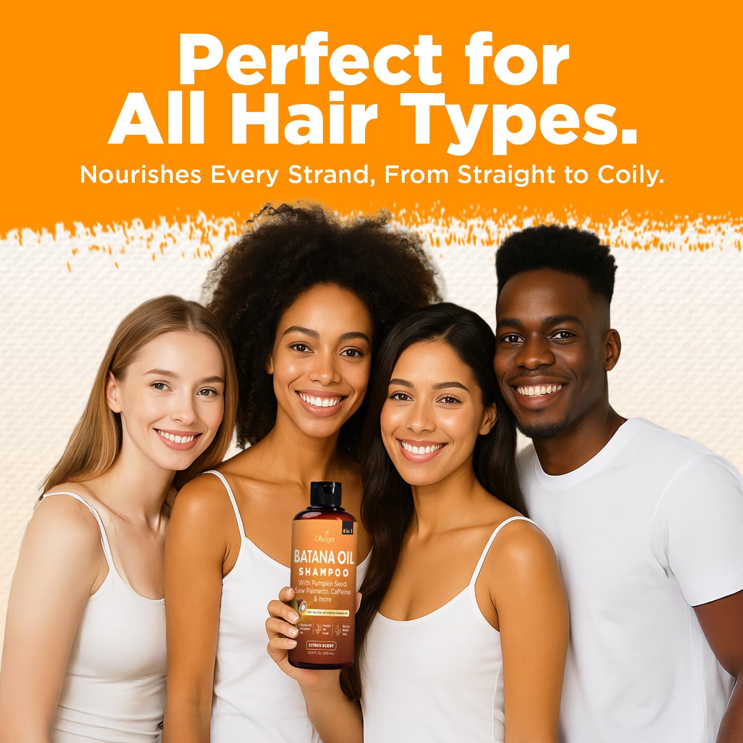 Okaga Batana Oil Shampoo safeguards color-treated hair during daily washing.