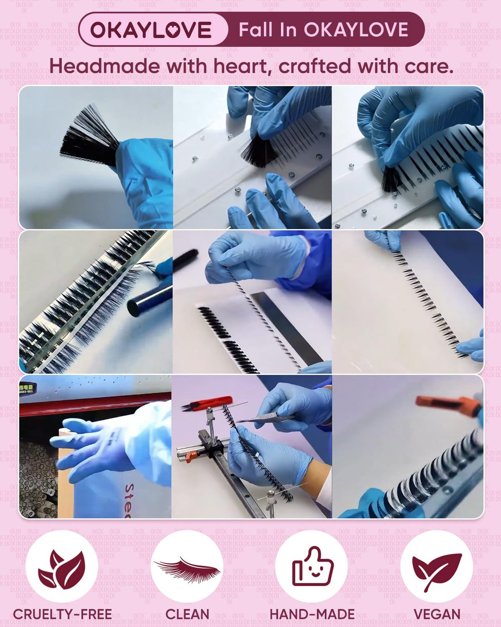 OKAYLOVE DIY volume kit with 168 pieces for customizable fullness