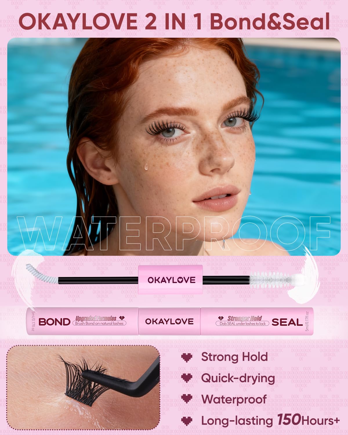 OKAYLOVE Lash Bond & Seal close-up for long-lasting hold