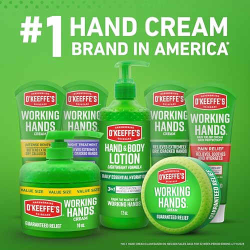 O'Keeffe's suitable for hands, elbows, and knees.
