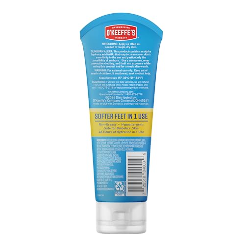 O'Keeffe's Healthy Feet nightly application supports routine foot care