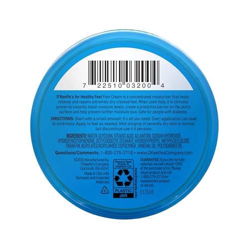 O'Keeffe's Healthy Feet daily use image reinforces long-term moisture retention.