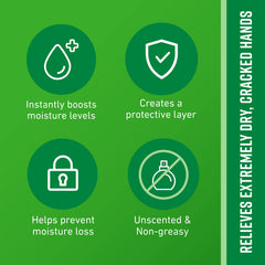 O'Keeffe's Healthy Feet jar label detail highlighting foot care benefits.