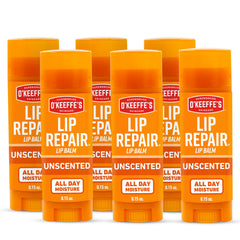 O'Keeffe's Lip Repair unscented stick packshot for on-the-go lip moisture