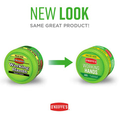 O'Keeffe's Working Hands jar for bedtime use supports overnight moisture