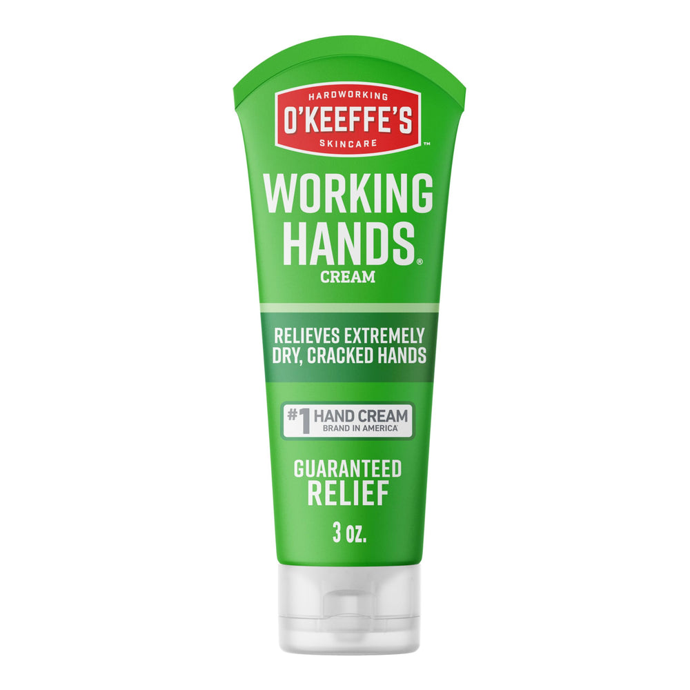 O'Keeffe's Working Hands tube closeup showing concentrated moisture repair