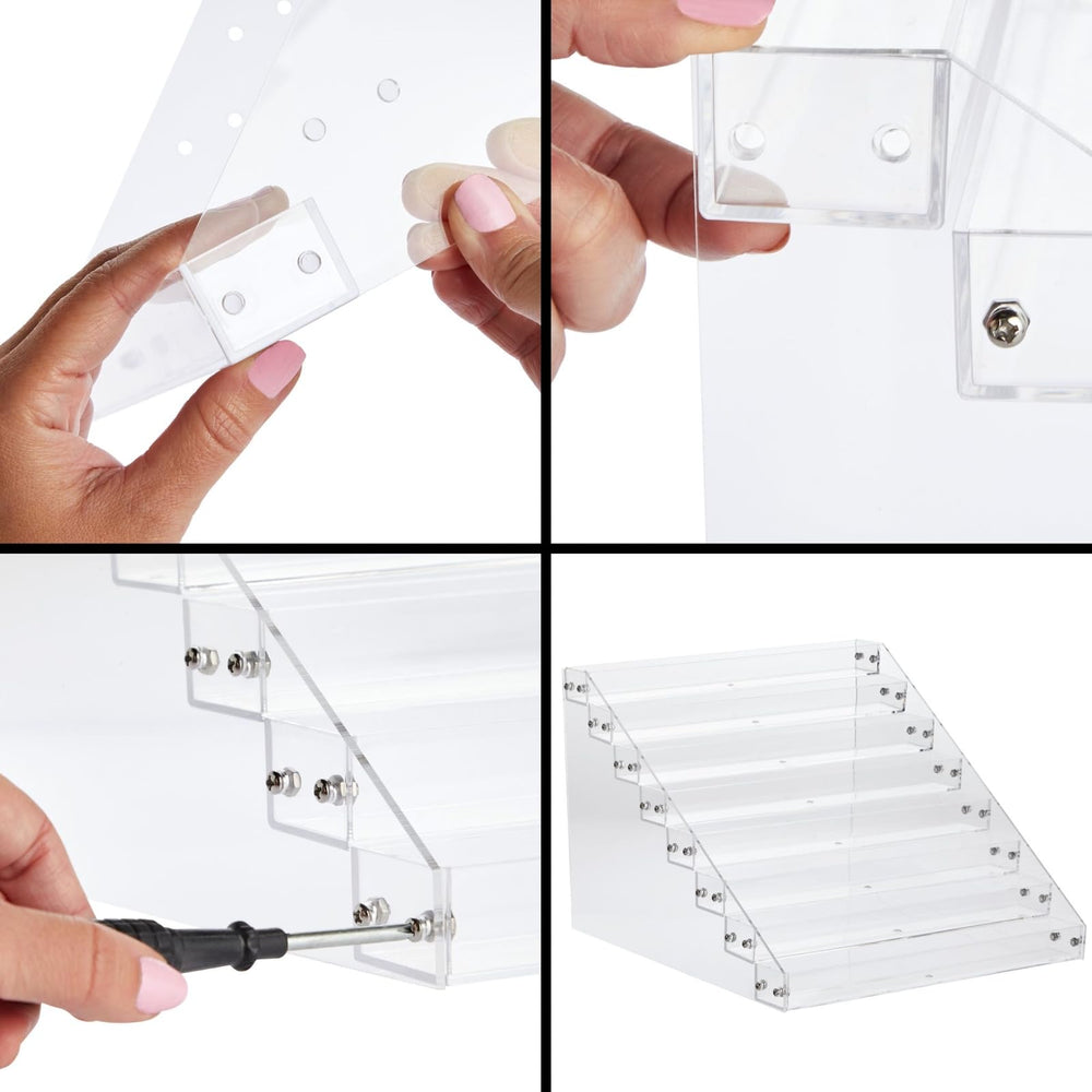 Okuna Outpost compact nail-studio storage fits countertops and shelves