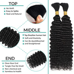 OKVOKV Brazilian human hair delivers soft, smooth waves for easy boho braids.