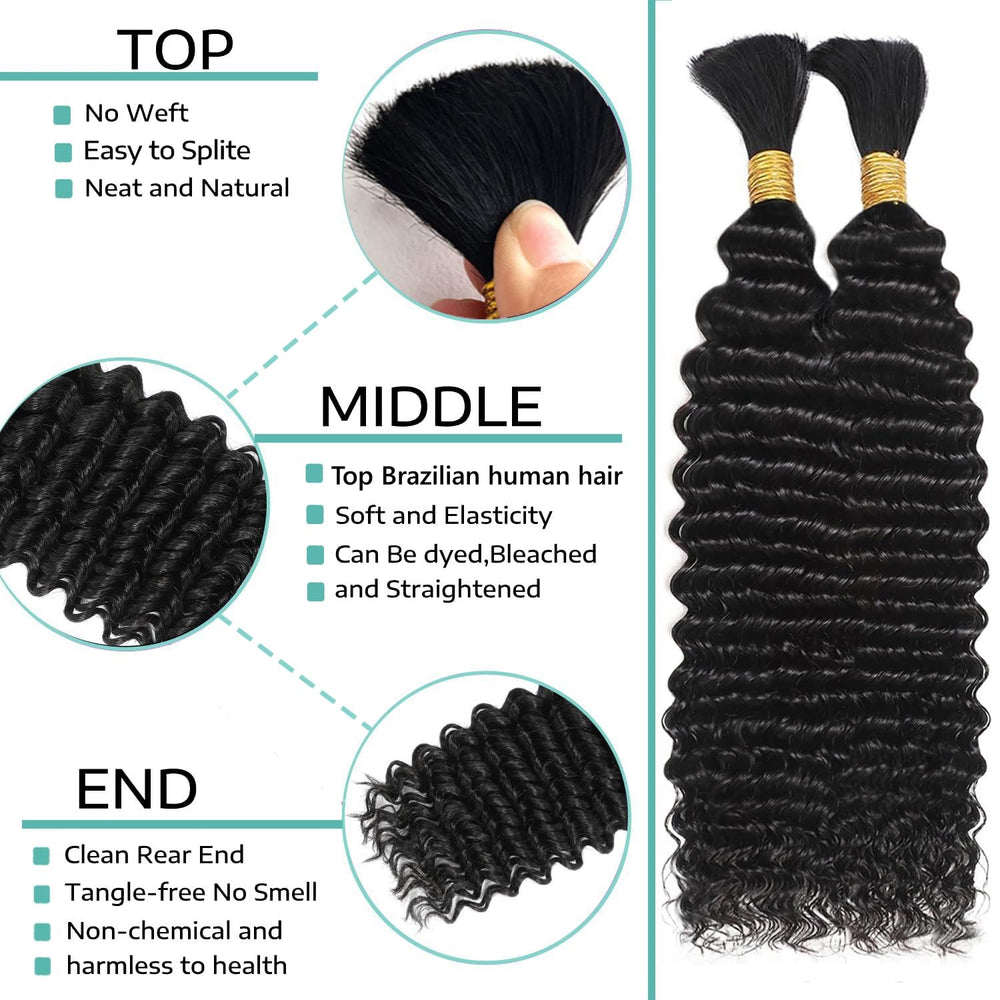 OKVOKV no-weft loose bundles allow flexible, seamless braiding.