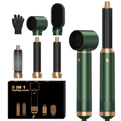 OKWRAP 5-in-1 blow dryer brush front view for quick styling