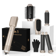 OKWRAP 6-in-one hair dryer brush in action for fast home blowouts.