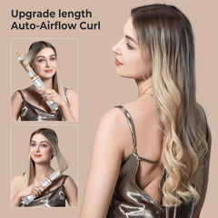 OKWRAP air-curler attachments with left-right heads for effortless curls and varied volume.