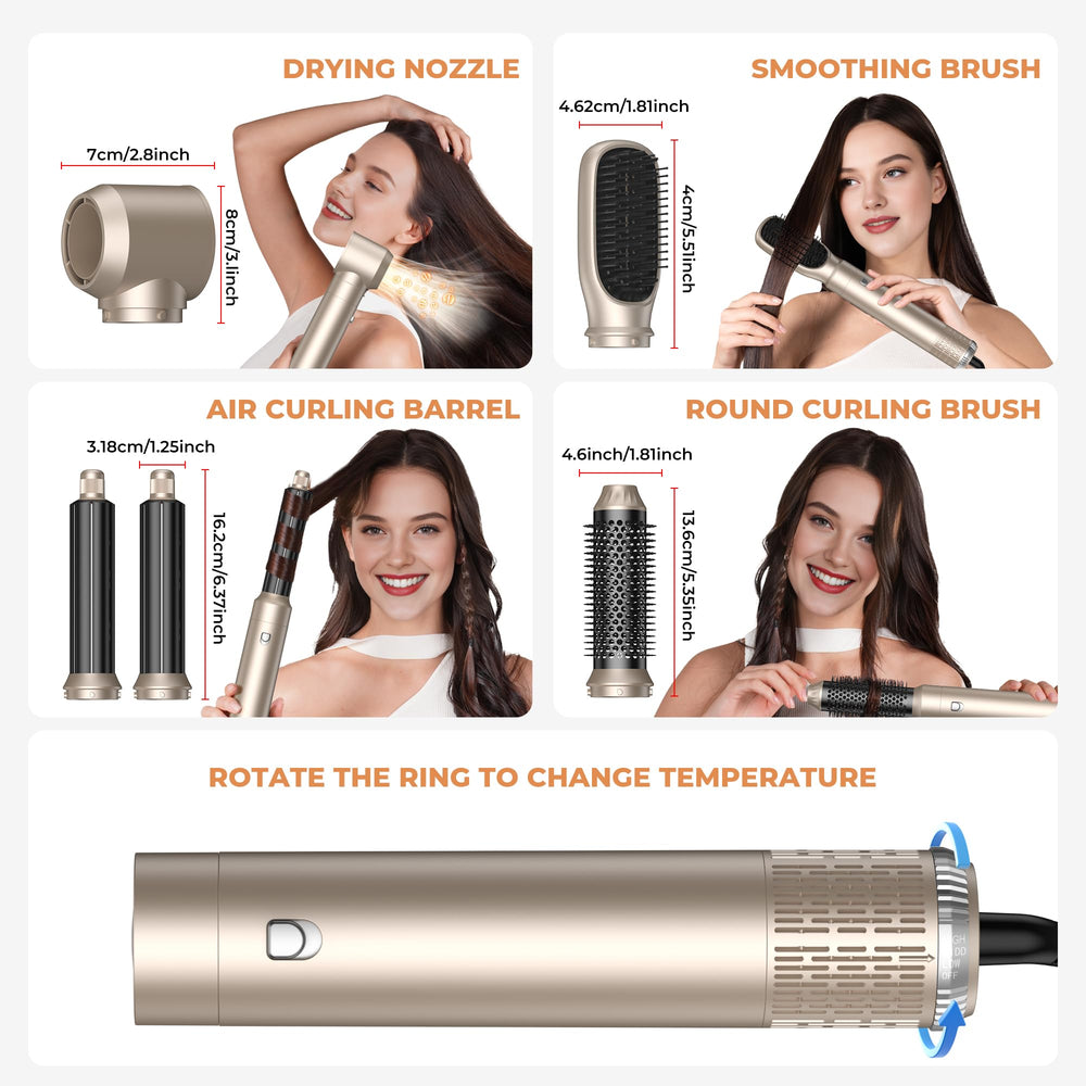 OKWRAP compact all-in-one styling tool for drying, curling, smoothing on busy days.